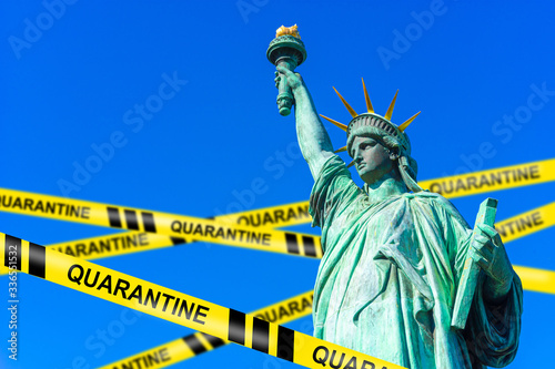 Statue of Liberty next to t...