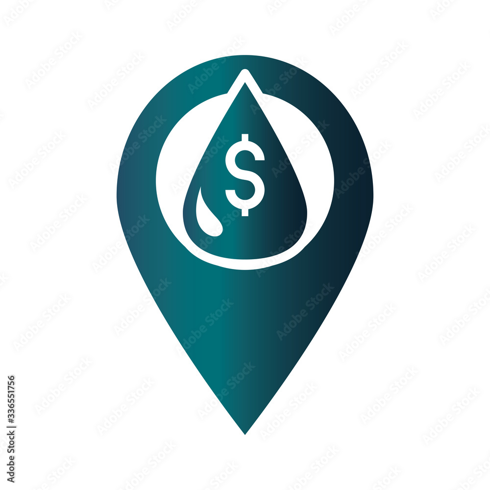 location money petroleum trade crisis economy, oil price crash gradient style icon location money petroleum trade crisis economy, oil price crash gradient style icon