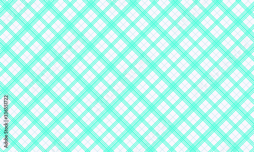 Green & White Diagonal Checkered Seamless Pattern - Fabric - Background - Wallpaper