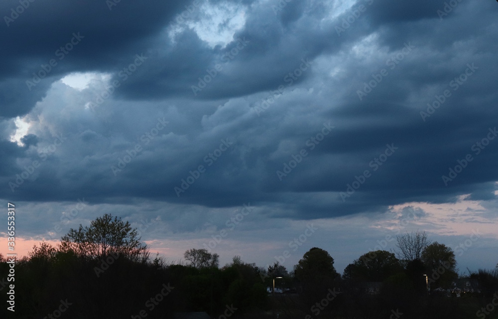 Cloud Cover Dramatic Storm Sunset