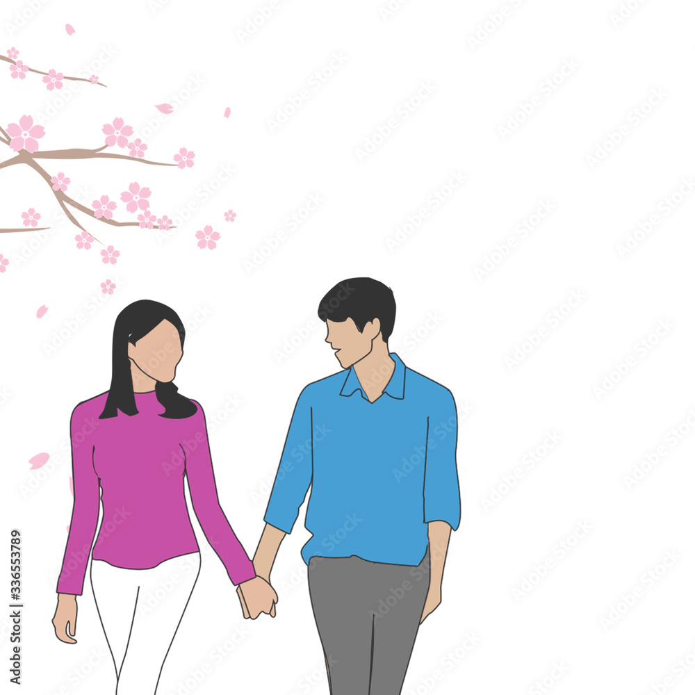 couple during spring