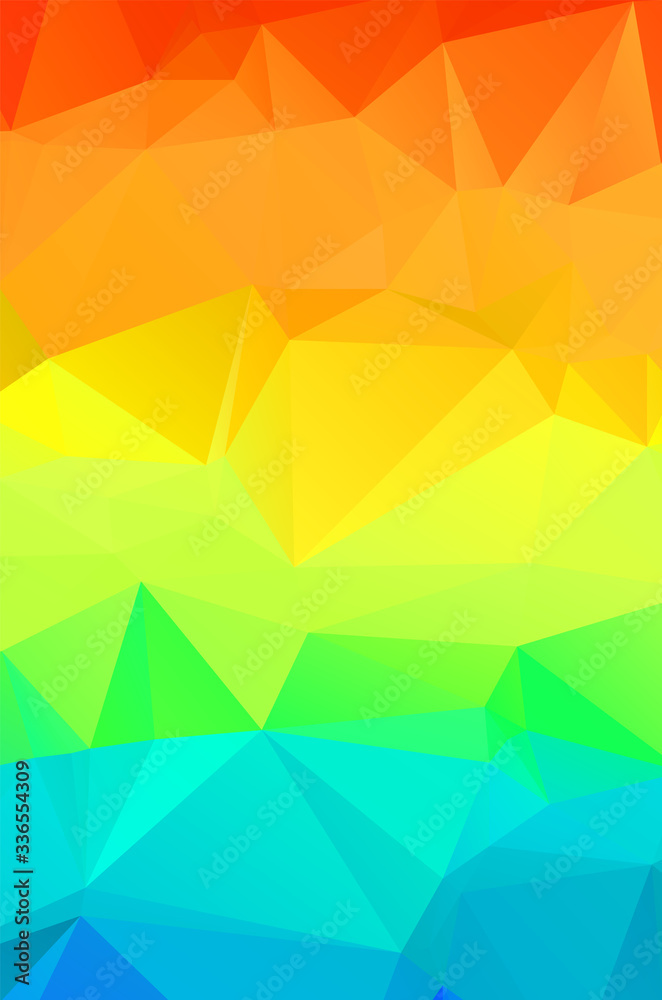 Orange vector abstract mosaic background