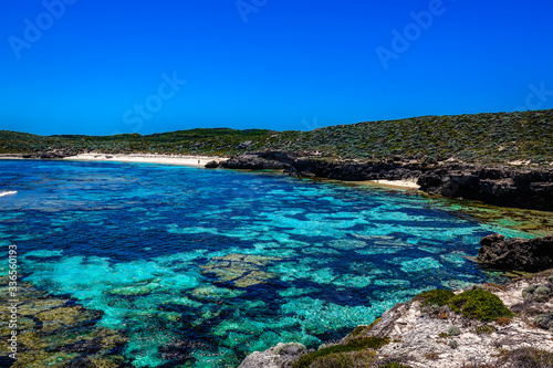 Stunning Mary Cove on Rottnest Island  Western Australia  Australia