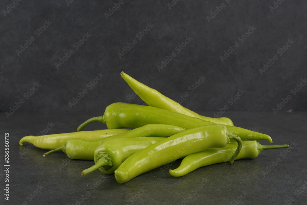 Sweet Green pepper-Village chili stock photo Sweet Green pepper-Village chili stock photo