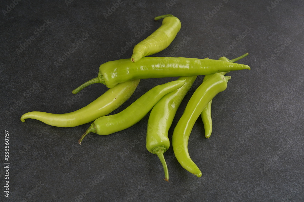 Sweet Green pepper-Village chili stock photo Sweet Green pepper-Village chili stock photo