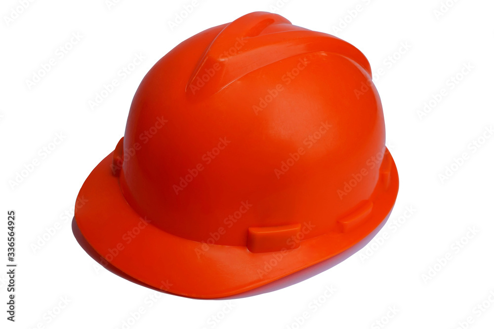 Fototapeta premium Working hard hat isolated on white background