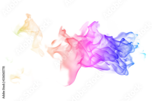 Abstract colorful smoke