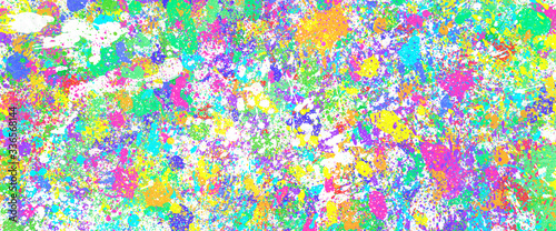 colorful paint splatter, spattering paint