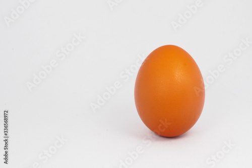 Chicken eggs isolated on a white background