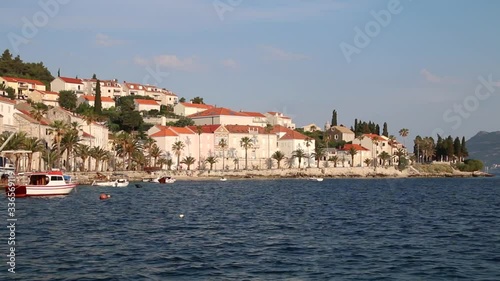 Waterfront of Korcula town, Croatia