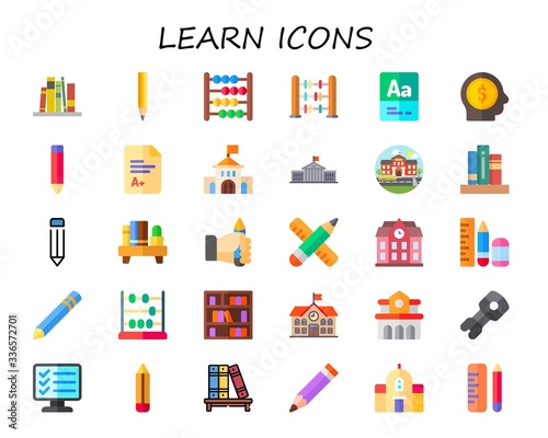 learn icon set