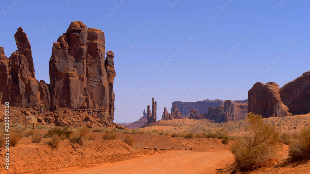 Monument Valley in Utah - famous landmark - travel photography Monument Valley in Utah - famous landmark - travel photography