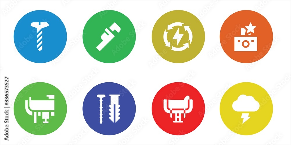 bolt icon set