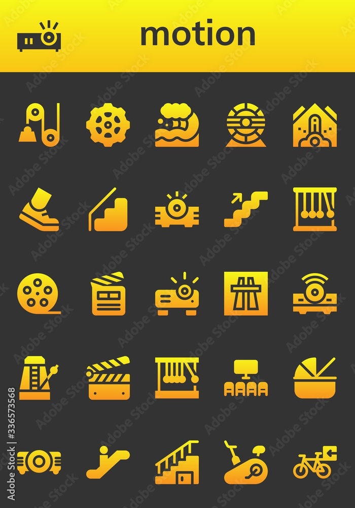 motion icon set motion icon set