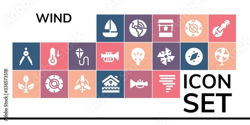 wind icon set