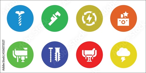 bolt icon set