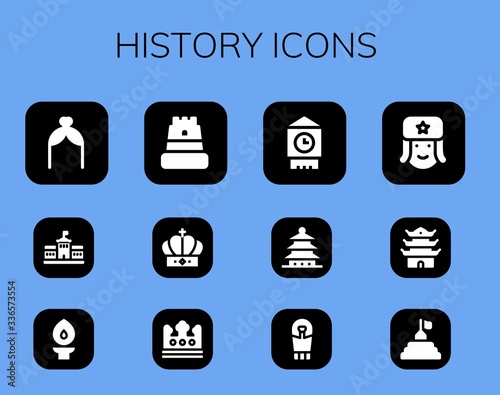 history icon set