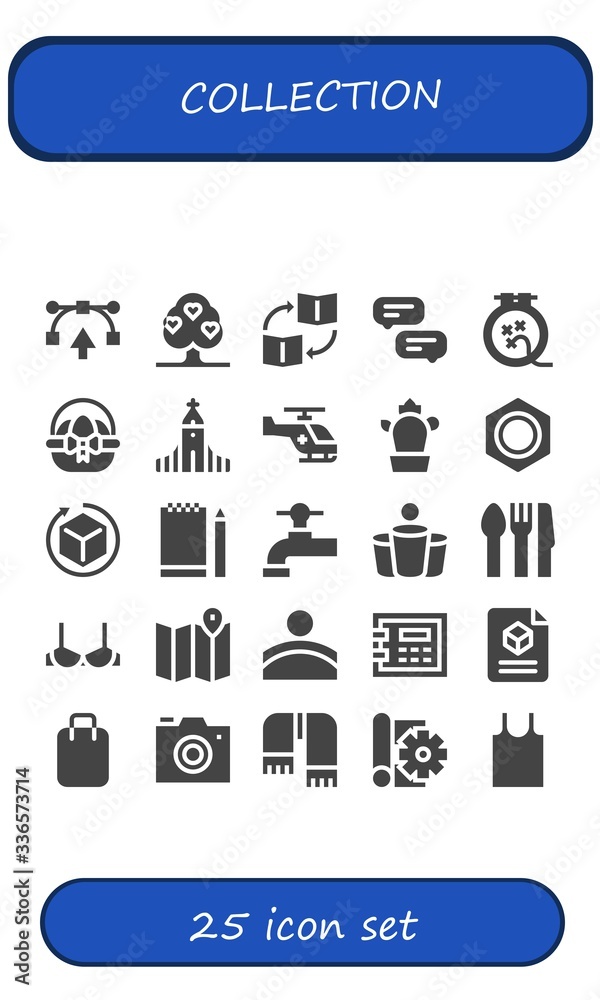 Modern Simple Set of collection Vector filled Icons Modern Simple Set of collection Vector filled Icons