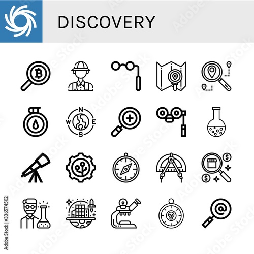 discovery icon set