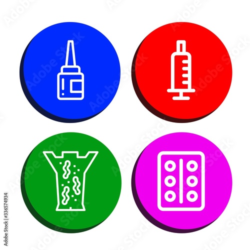 Set of cure icons