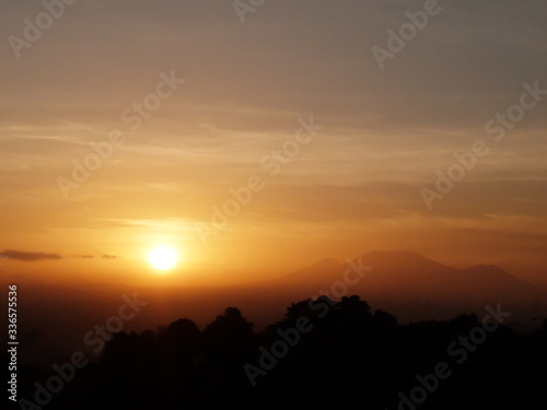 Sunrise With Mount Makiling photo