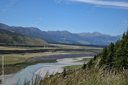 panoramic photo of new zeland landscape