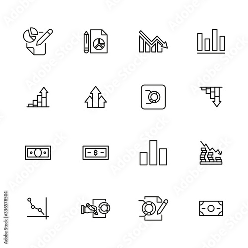 Big set of stock line icons.