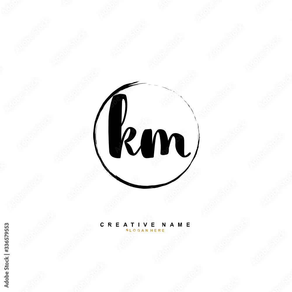K M KM Initial logo template vector. Letter logo concept
K M KM Initial logo template vector. Letter logo concept