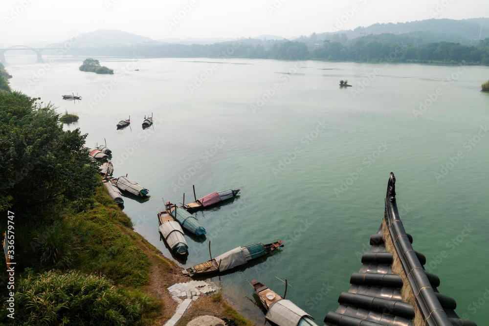 Obraz premium The boats in the river