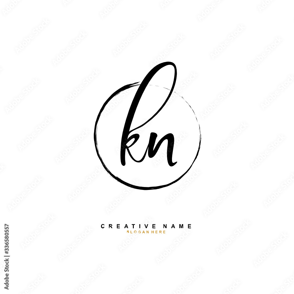 K N KN Initial logo template vector. Letter logo concept
K N KN Initial logo template vector. Letter logo concept
