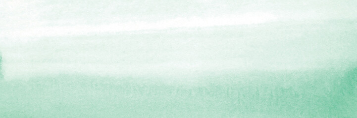 Green watercolor background, art abstract surface watercolour painting textured design on white paper background, banner, backdrop, template, poster, wallpaper
