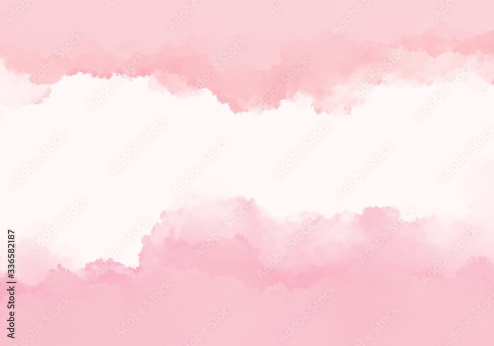 Pink watercolor background. Digital drawing.Sweet pastel. gradient background Colorful Paint like graphic. Color glossy. Beautiful painted Surface design abstract backdrop.