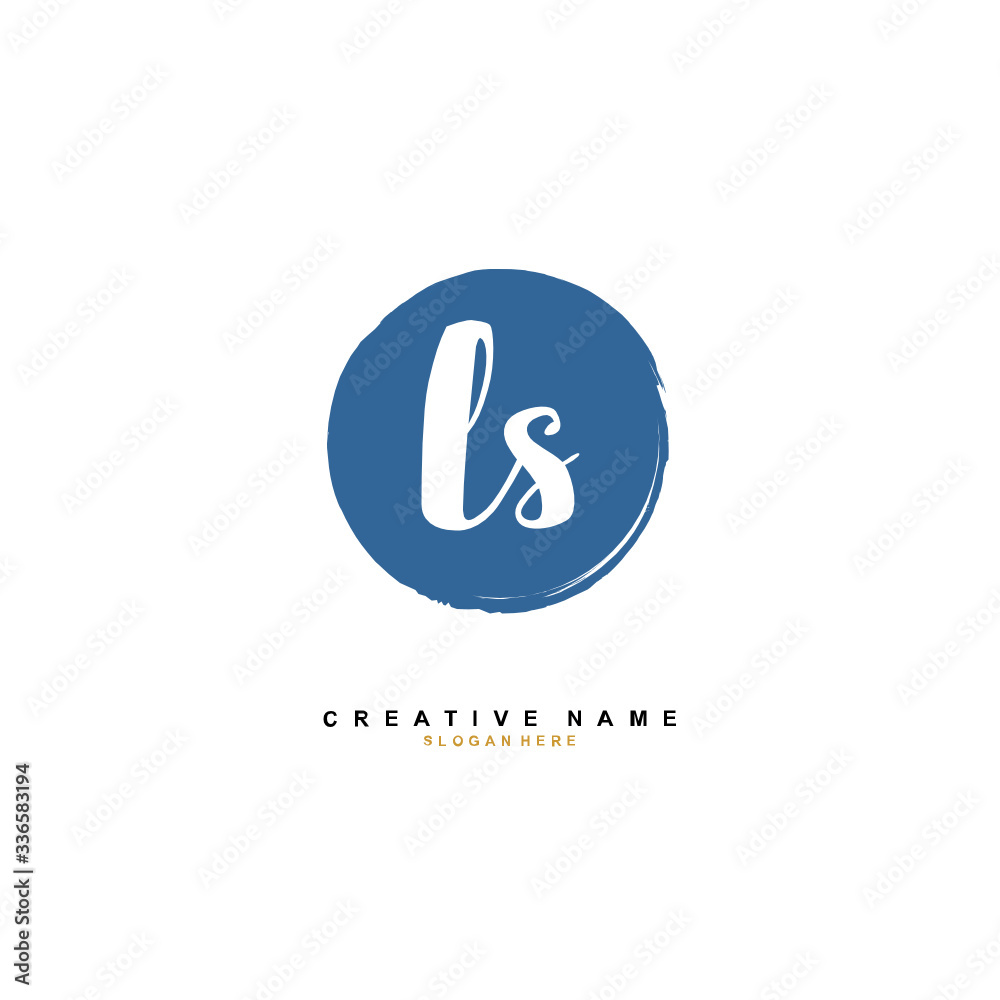 L S LS Initial logo template vector. Letter logo concept L S LS Initial logo template vector. Letter logo concept