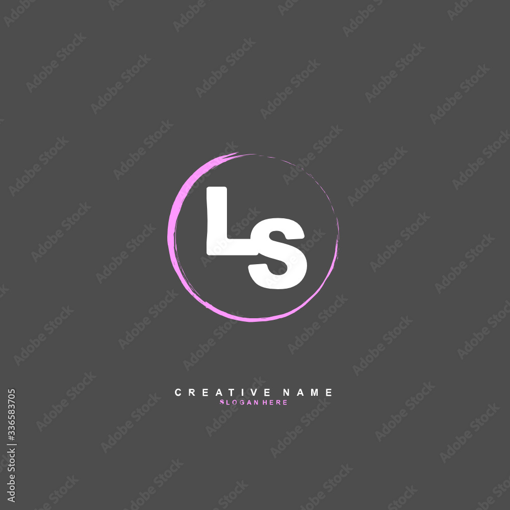 L S LS Initial logo template vector. Letter logo concept L S LS Initial logo template vector. Letter logo concept