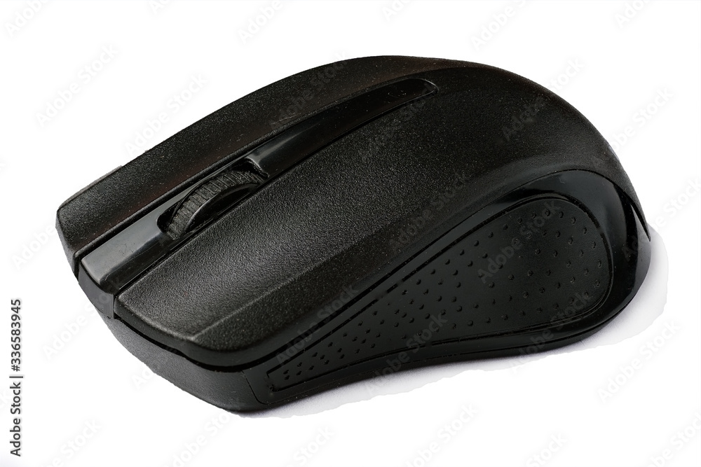 Wireless computer mouse on a white background Wireless computer mouse on a white background