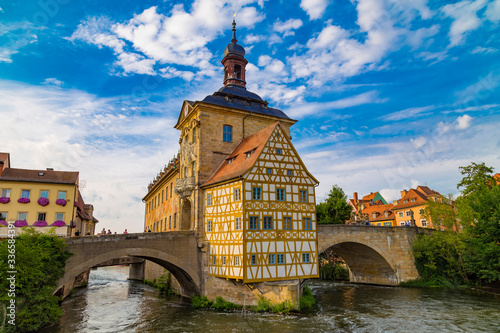 Medieval town Bamberg. Old town hall. Germany. photo