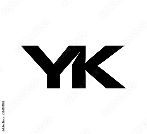 Free Download Initial 2 letter Logo Modern Simple Black YK
 - GFXLoad