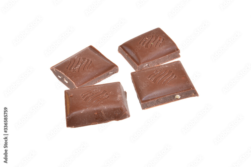 Fototapeta premium chocolate isolated on white background