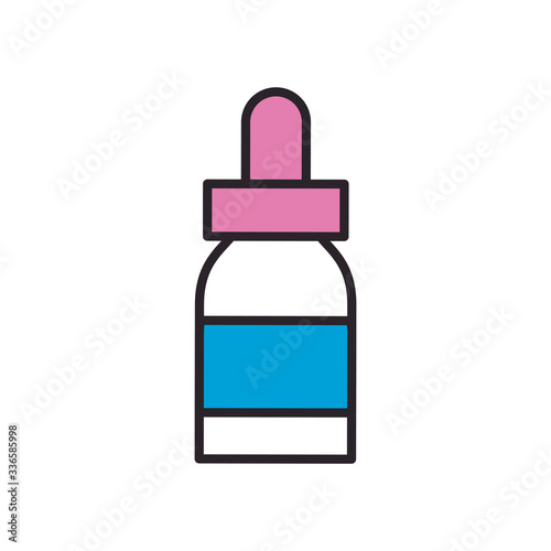 Isolated dropper fill style icon vector design