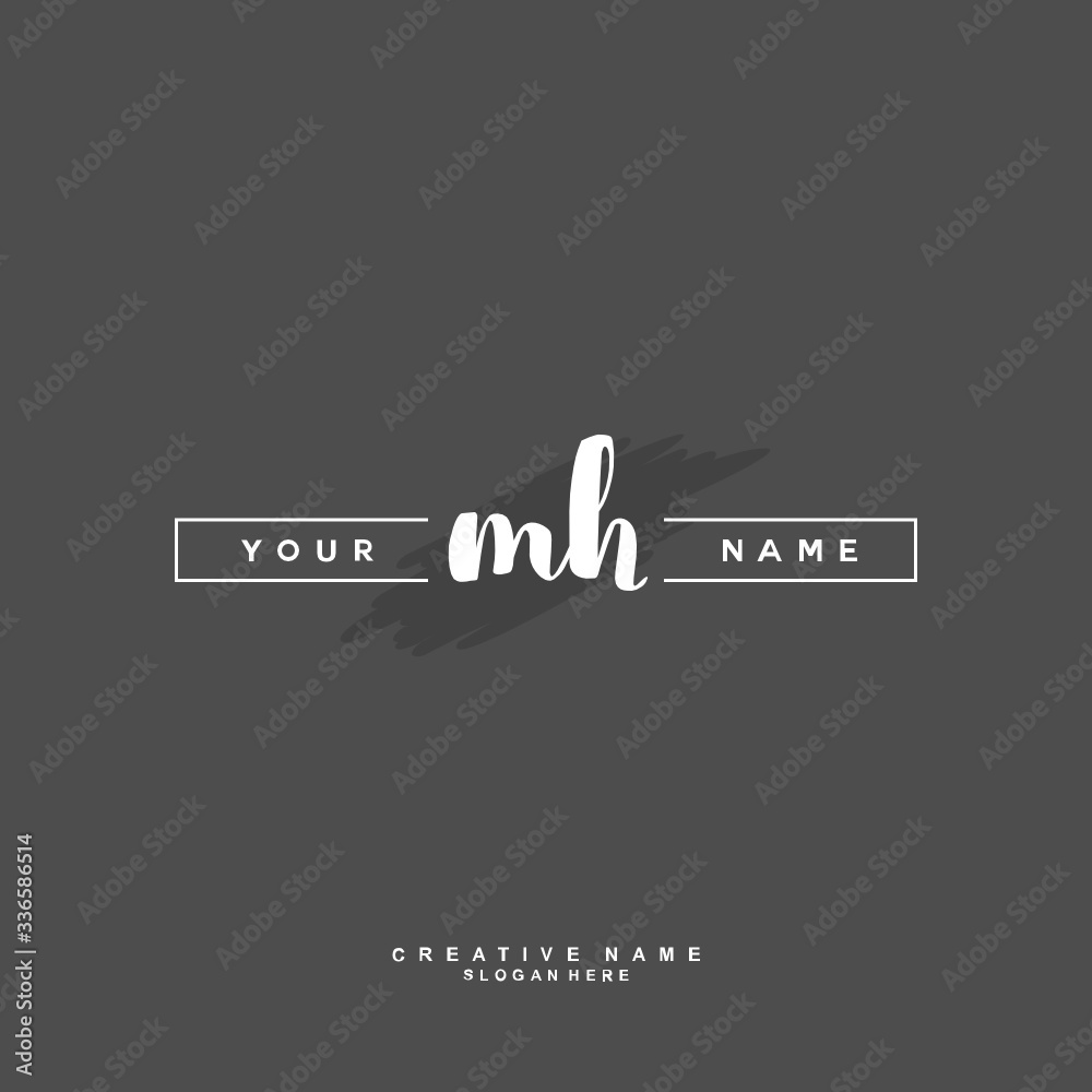M H MH Initial logo template vector. Letter logo concept
M H MH Initial logo template vector. Letter logo concept
