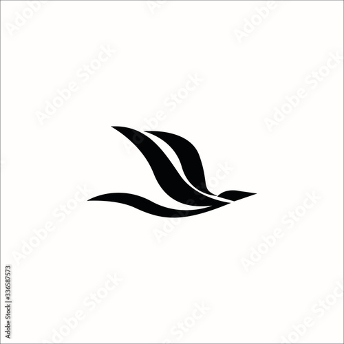bird fly icon logo
