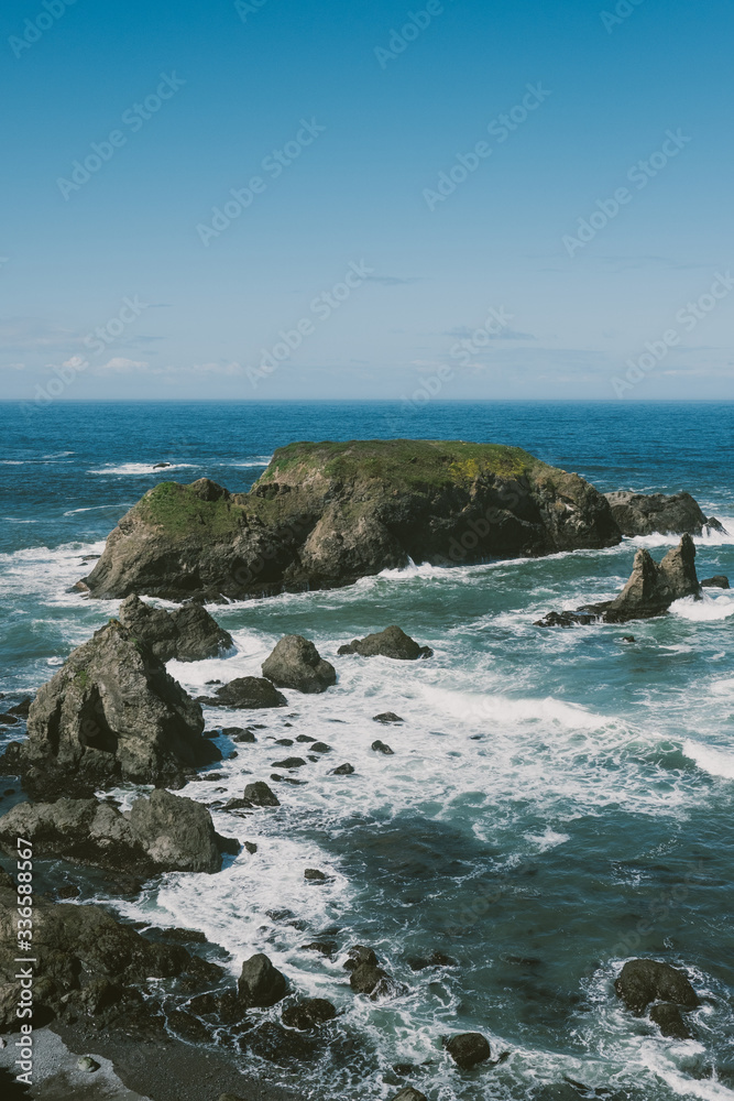 seaside cliffs and rocks
