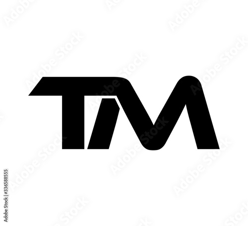 Initial 2 letter Logo Modern Simple Black TM