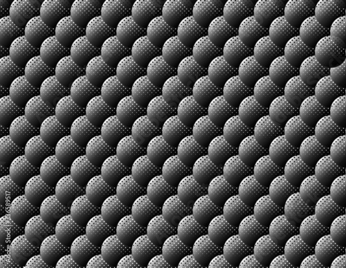 Circle halftone element, monochrome abstract graphic for DTP, prepress or generic concepts.