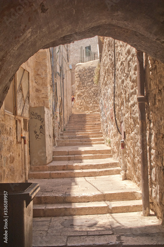Stairs in Jerusalem, Israel 