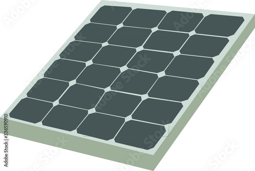 Vector Illustration of a series of solar panels