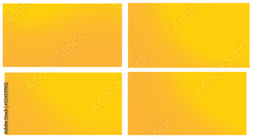 Orange pop art background. Abstract creative vector comics style blank layout template with clouds beams and isolated dots pattern. For sale banner, empty polka dots bubble.