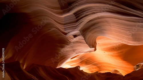 Amazing sandstone structures in the Upper Antelope Canyon