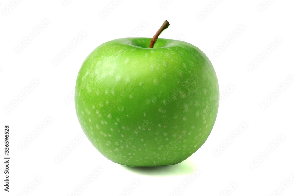 Fresh Green Apple Isolated on White Background with Clipping Path Fresh Green Apple Isolated on White Background with Clipping Path