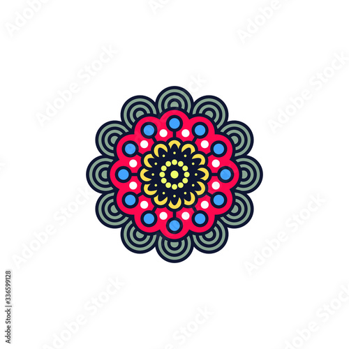 Unique and Beautiful Mandala Design with Floral Ornament